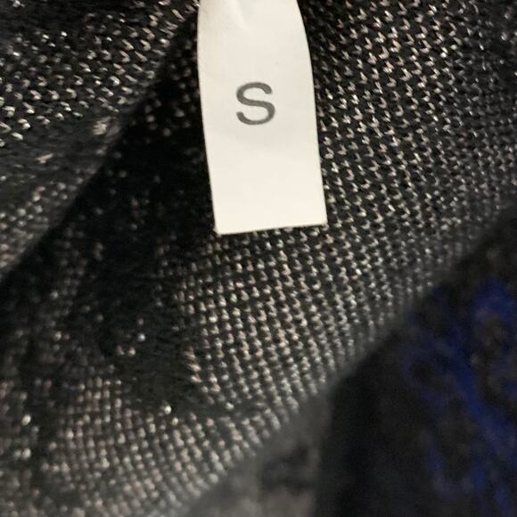 D. Exterior Womens Jacquard Bodycon Dress Poly Viscose Black Blue Size Small - Picture 5 of 11